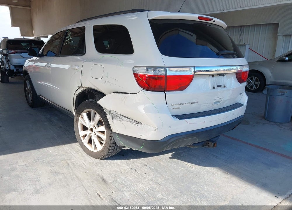 2012 DODGE DURANGO VIN: 1C4RDJDG4CC247808