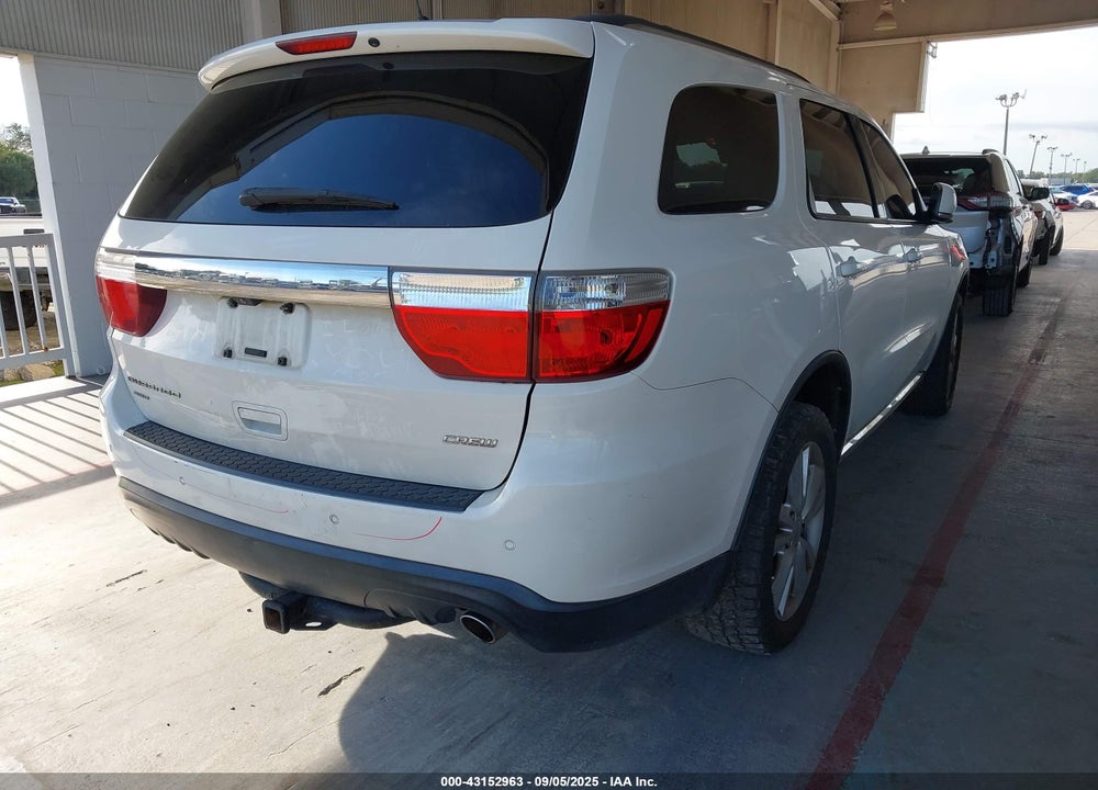 2012 DODGE DURANGO VIN: 1C4RDJDG4CC247808