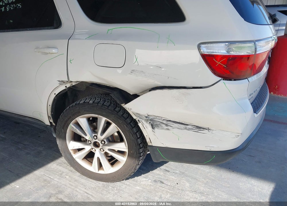 2012 DODGE DURANGO VIN: 1C4RDJDG4CC247808