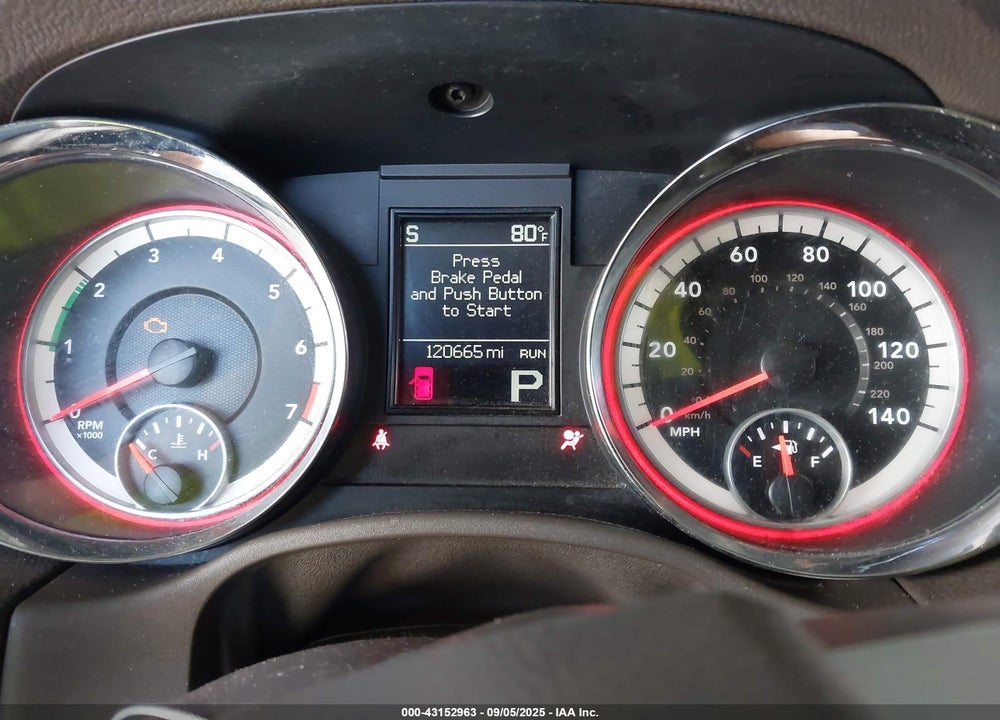 2012 DODGE DURANGO VIN: 1C4RDJDG4CC247808