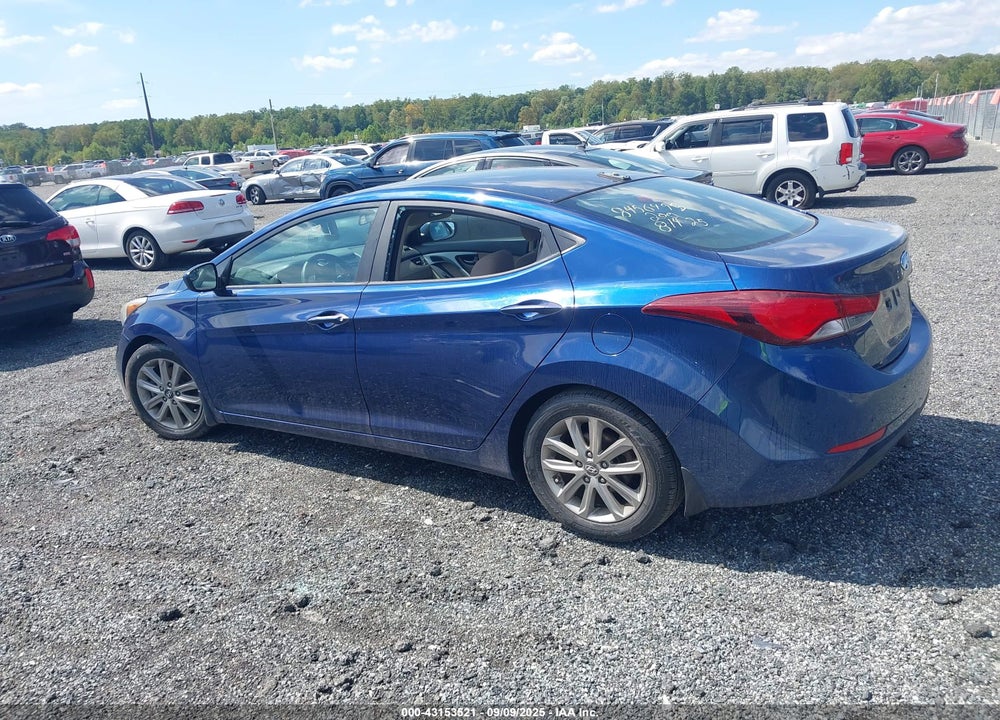2016 HYUNDAI ELANTRA VIN: 5NPDH4AE9GH705274