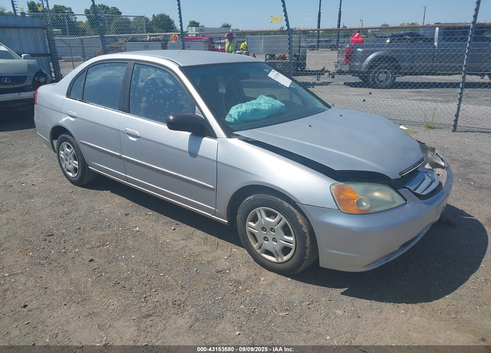 2002 HONDA CIVIC LX VIN: 1HGES16552L018196