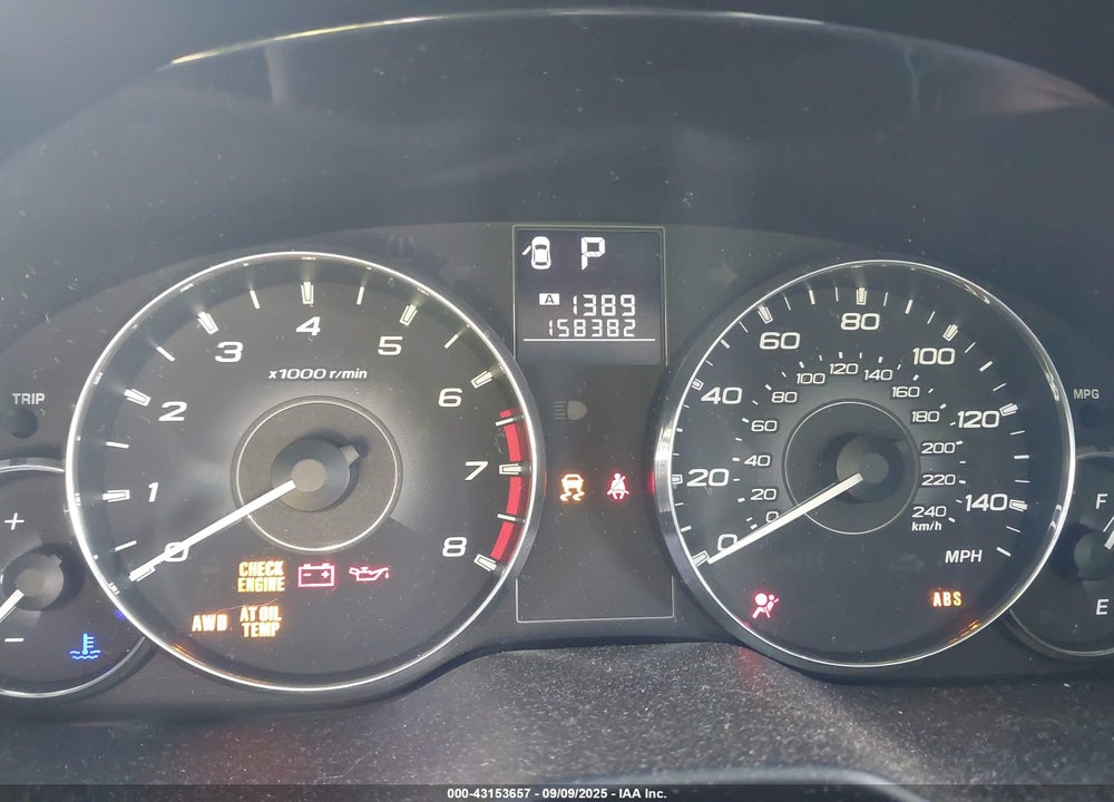 2012 SUBARU LEGACY VIN: 4S3BMBC68C3014417