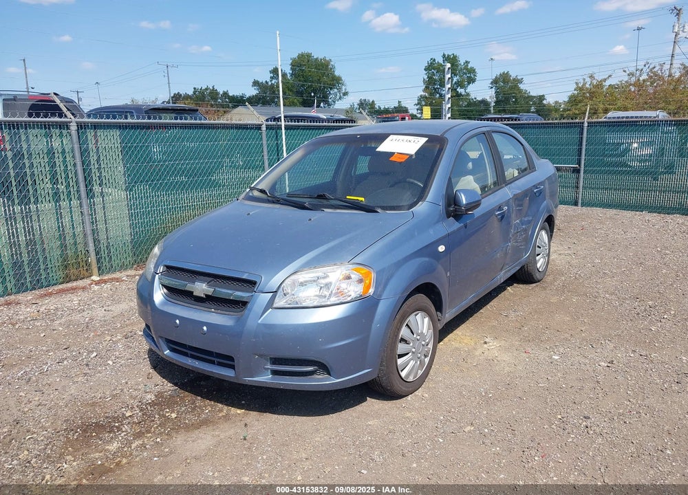 2007 CHEVROLET AVEO LS VIN: KL1TD56697B132240