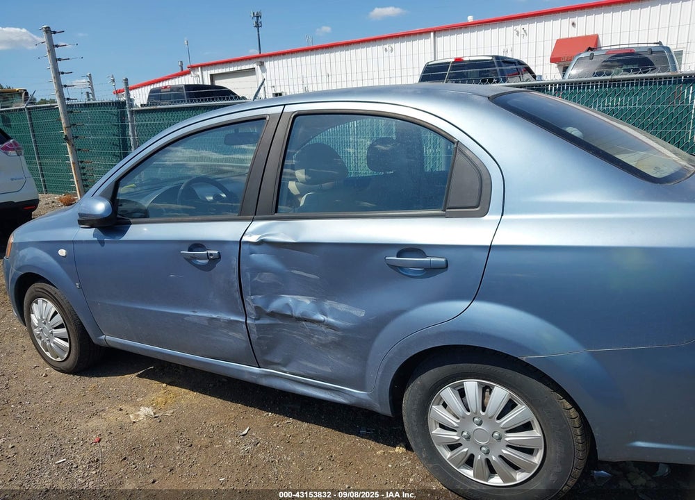 2007 CHEVROLET AVEO LS VIN: KL1TD56697B132240