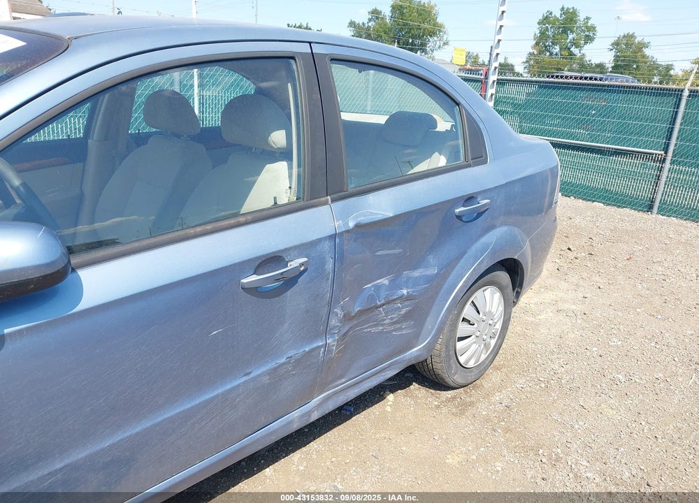 2007 CHEVROLET AVEO LS VIN: KL1TD56697B132240