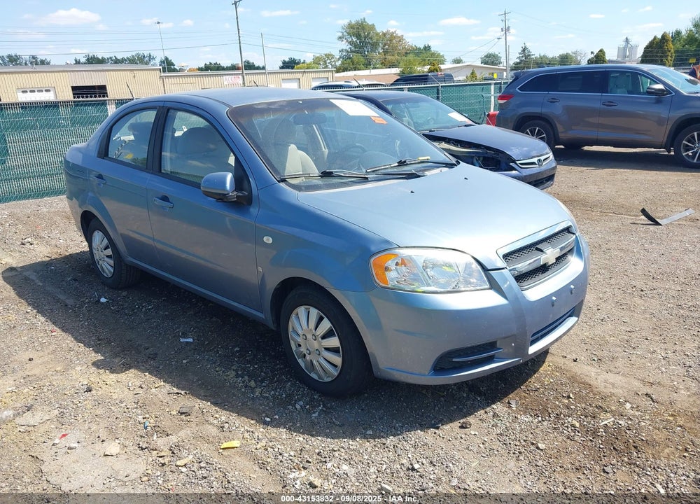 2007 CHEVROLET AVEO LS VIN: KL1TD56697B132240