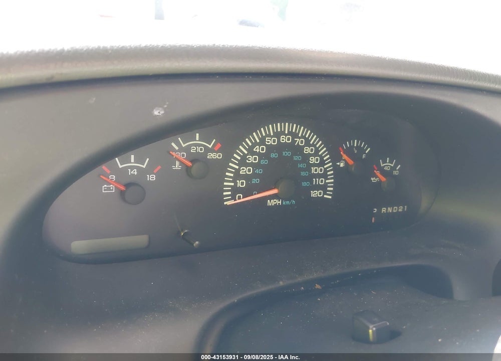 1998 DODGE RAM VAN 1500 COMMERCIAL/CONVERSION VIN: 2B6HB11Y8WK107459