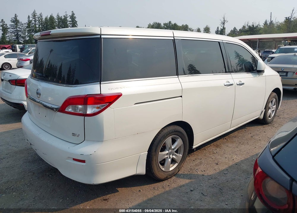 2013 NISSAN QUEST SV VIN: JN8AE2KP0D9061897