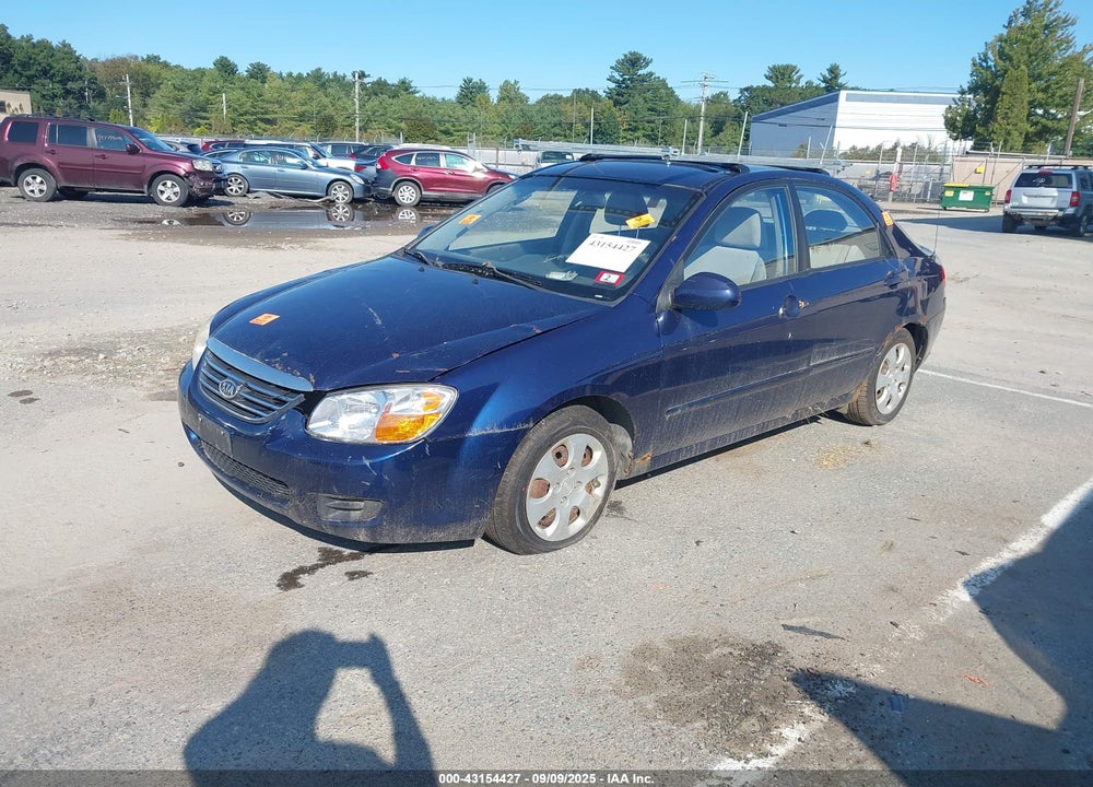 2008 KIA SPECTRA VIN: KNAFE122485577450