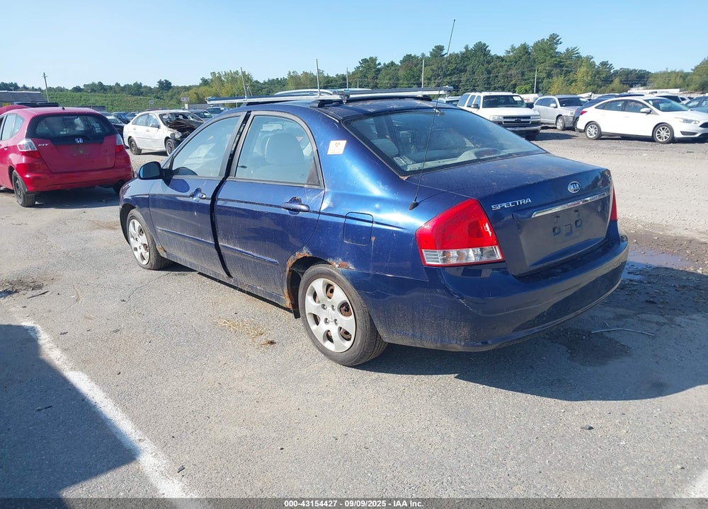 2008 KIA SPECTRA VIN: KNAFE122485577450