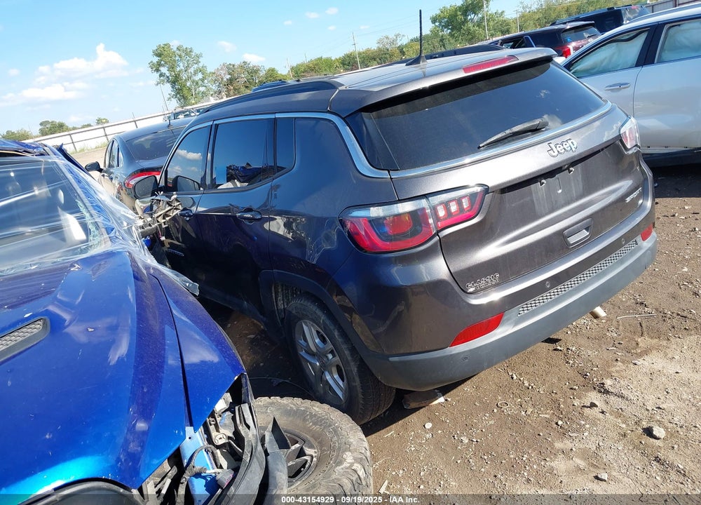 2019 JEEP COMPASS SPORT FWD VIN: 3C4NJCAB8KT636983