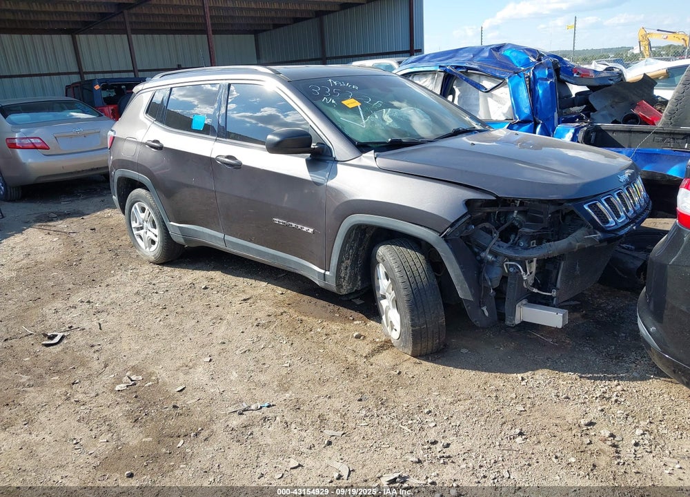 2019 JEEP COMPASS SPORT FWD VIN: 3C4NJCAB8KT636983