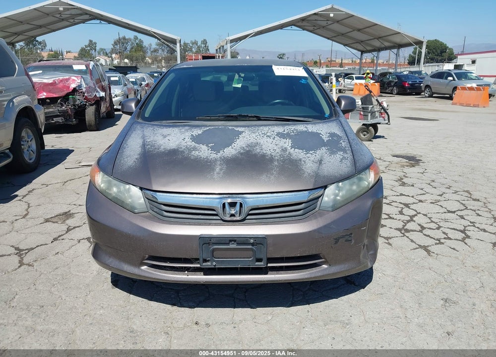 2012 HONDA CIVIC VIN: 2HGFB2F59CH539513