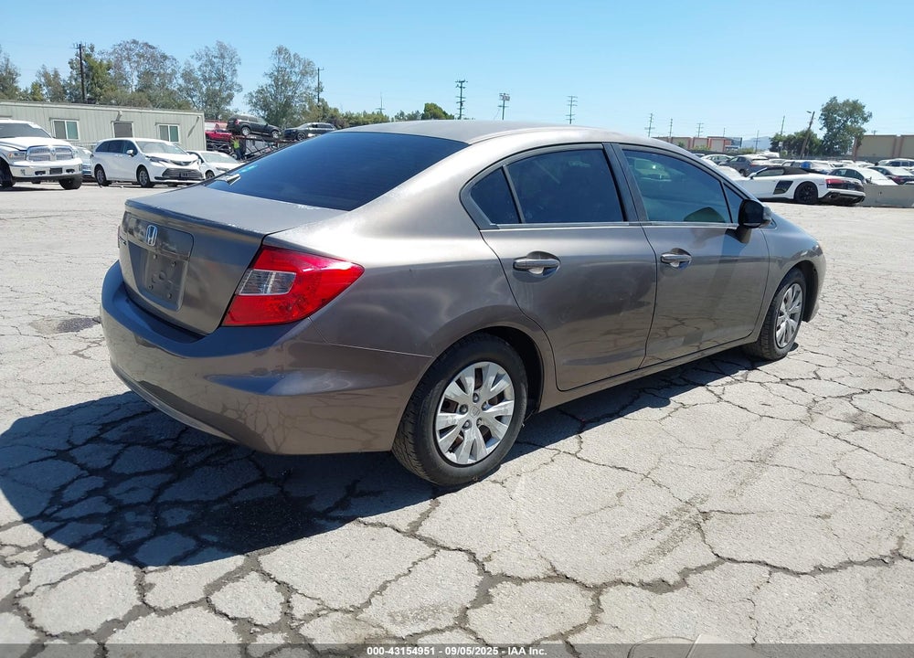 2012 HONDA CIVIC VIN: 2HGFB2F59CH539513