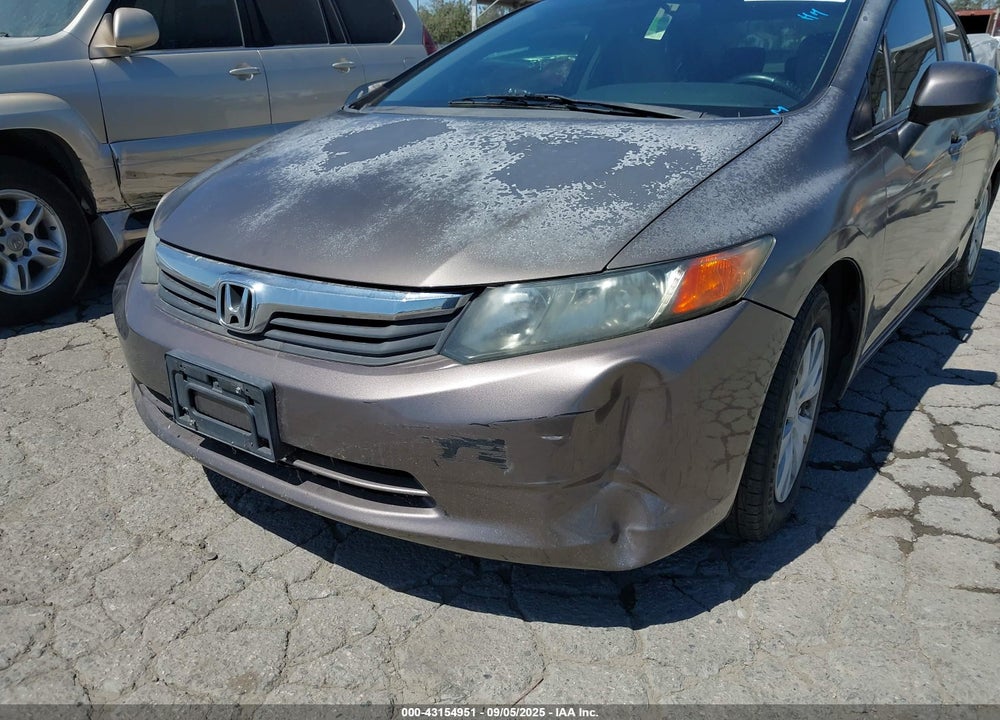 2012 HONDA CIVIC VIN: 2HGFB2F59CH539513