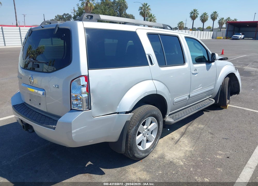2008 NISSAN PATHFINDER SE VIN: 5N1AR18U48C624591