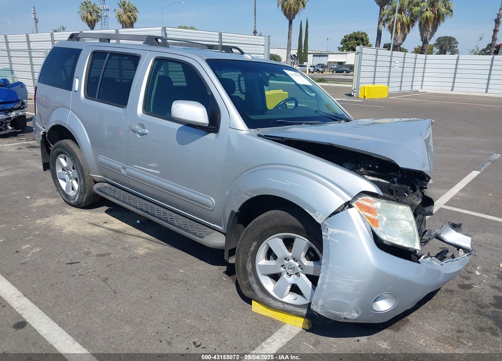 2008 NISSAN PATHFINDER SE VIN: 5N1AR18U48C624591