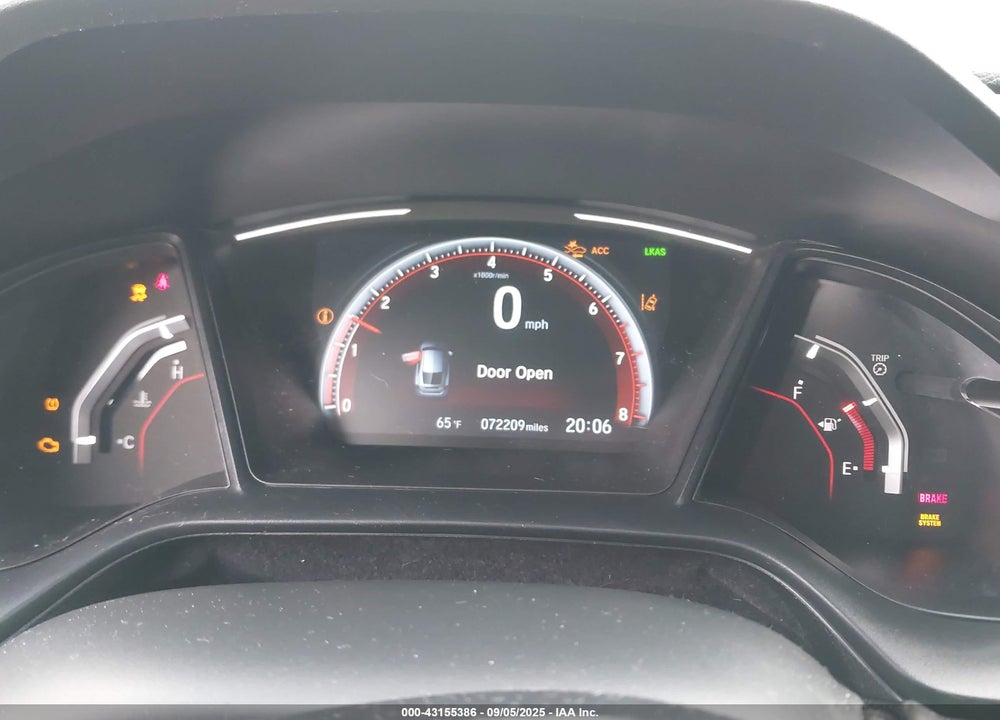 2019 HONDA CIVIC VIN: SHHFK7G43KU223142