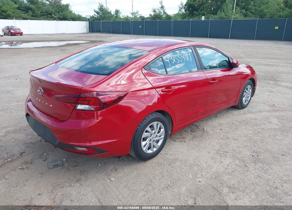 2019 HYUNDAI ELANTRA SE VIN: KMHD74LF6KU840537