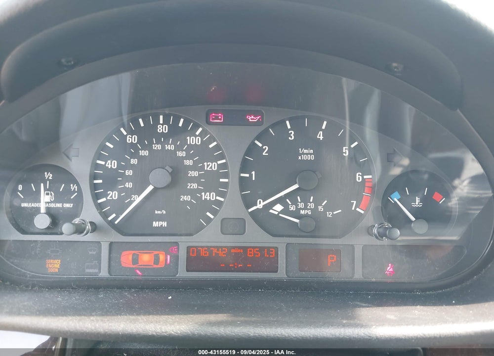 2000 BMW 328I VIN: WBAAM5344YJR62437