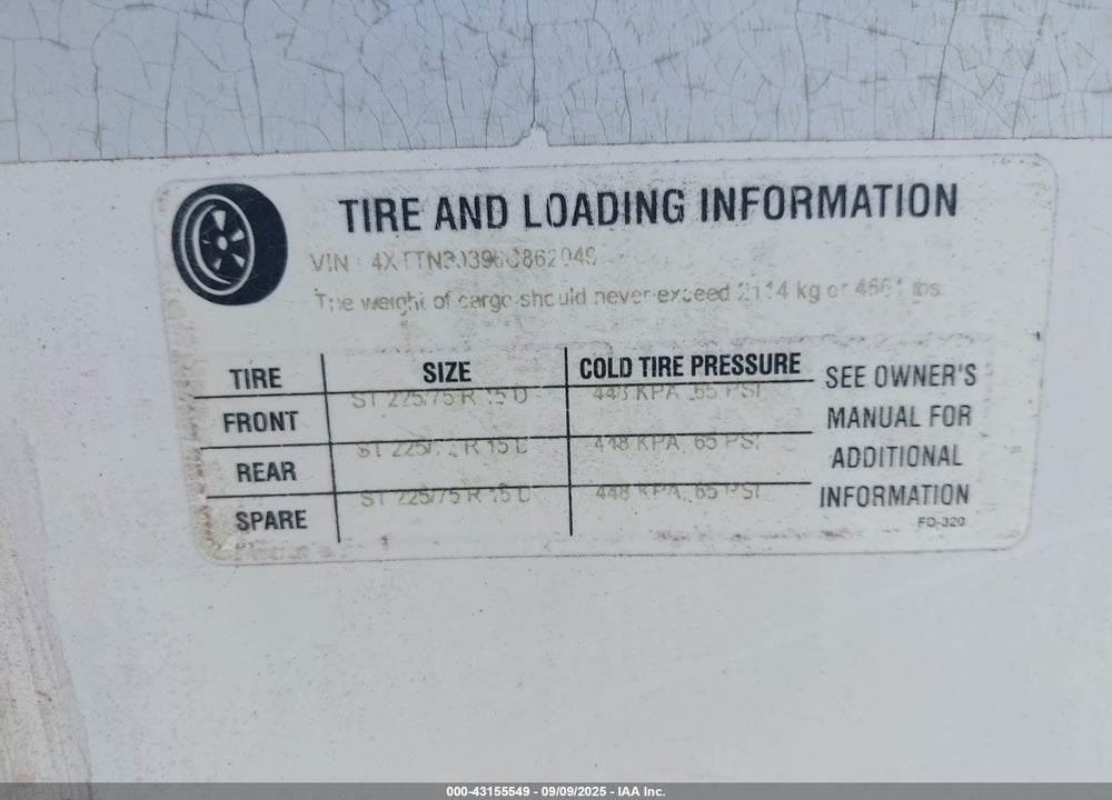 2006 THOR TRANSPORT VIN: 4XTTN30396C862049
