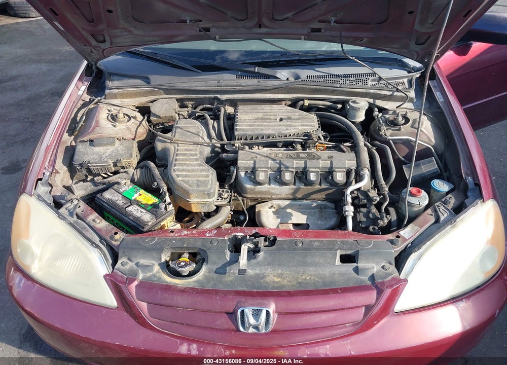 2003 HONDA CIVIC LX VIN: 2HGES16553H587421