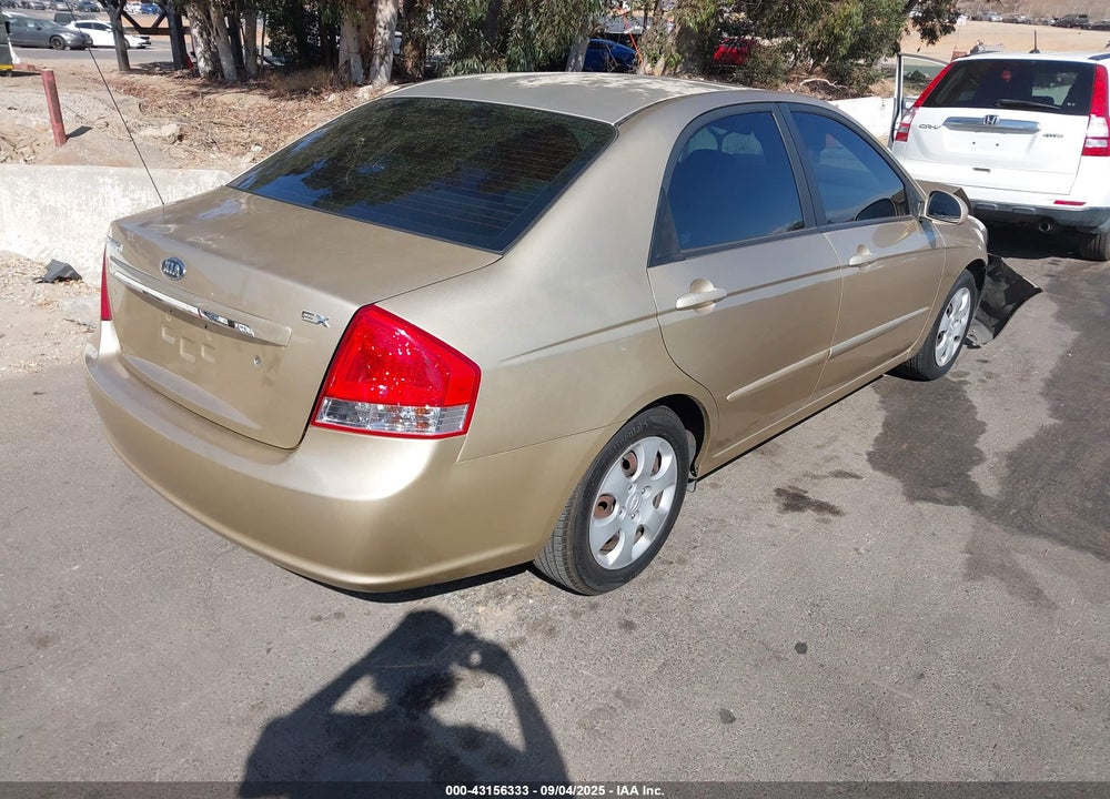 2009 KIA SPECTRA VIN: KNAFE222595655564