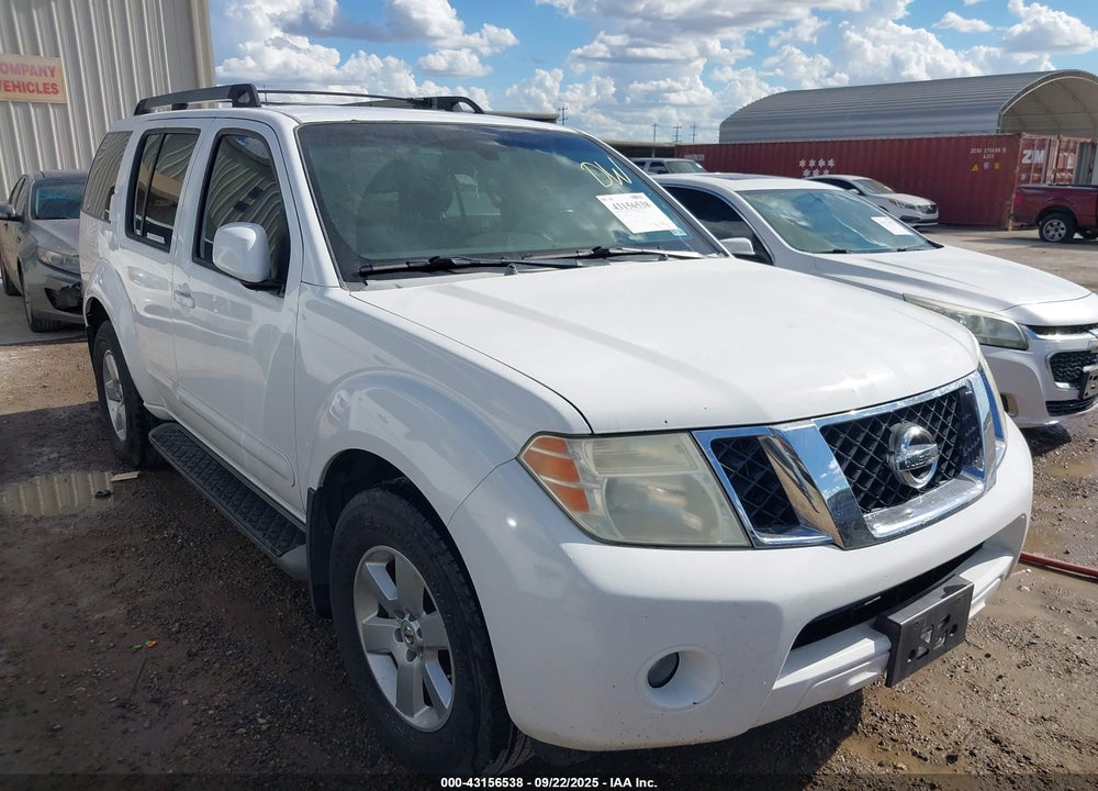 2008 NISSAN PATHFINDER SE VIN: 5N1AR18UX8C635689