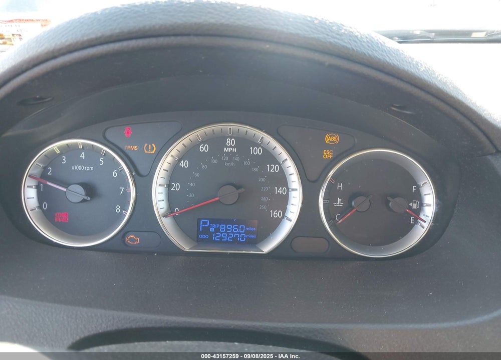 2009 HYUNDAI SONATA LIMITED V6 VIN: 5NPEU46F09H540395