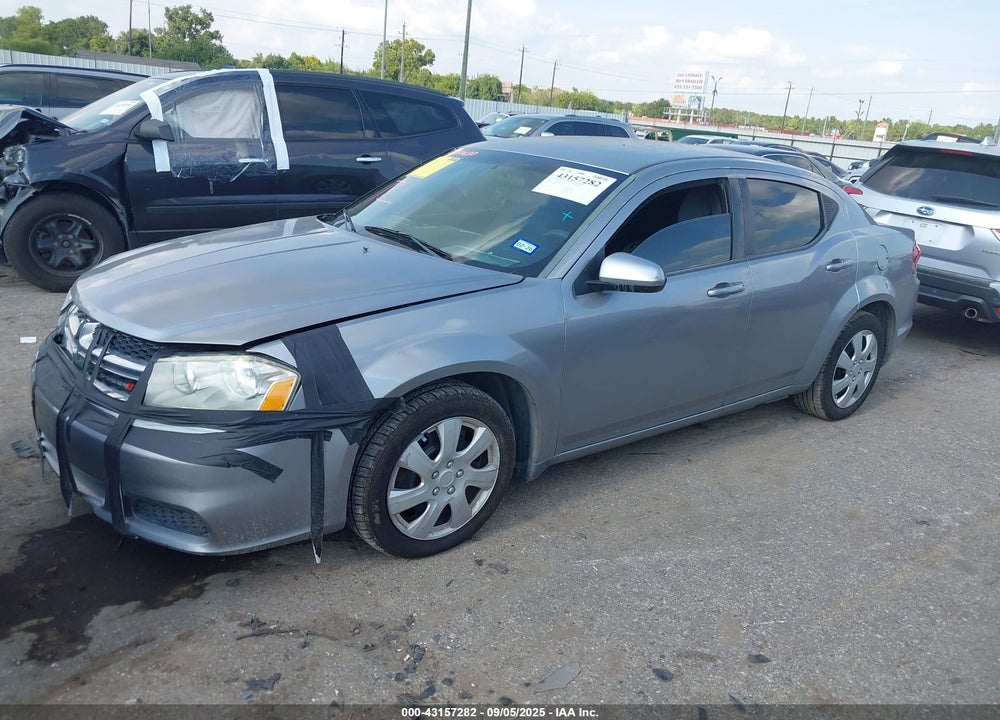 2014 DODGE AVENGER VIN: 1C3CDZABXEN110199