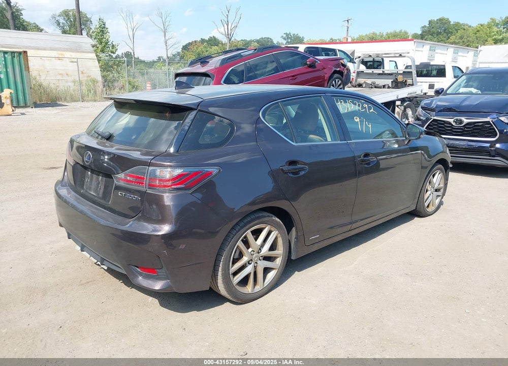 2014 LEXUS CT 200H VIN: JTHKD5BH7E2176972