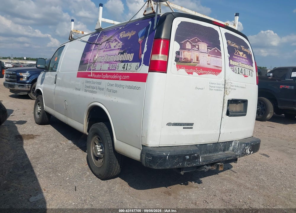 2013 CHEVROLET EXPRESS 2500 WORK VAN VIN: 1GCWGFCA9D1139072