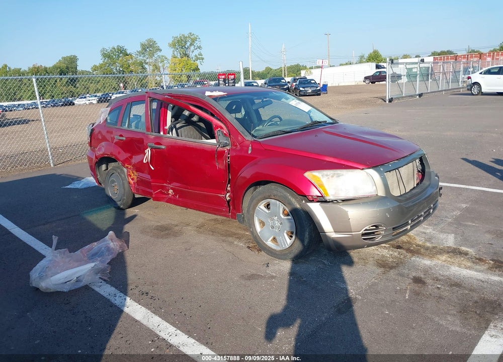 2007 DODGE CALIBER SXT VIN: 1B3HB48B97D260041