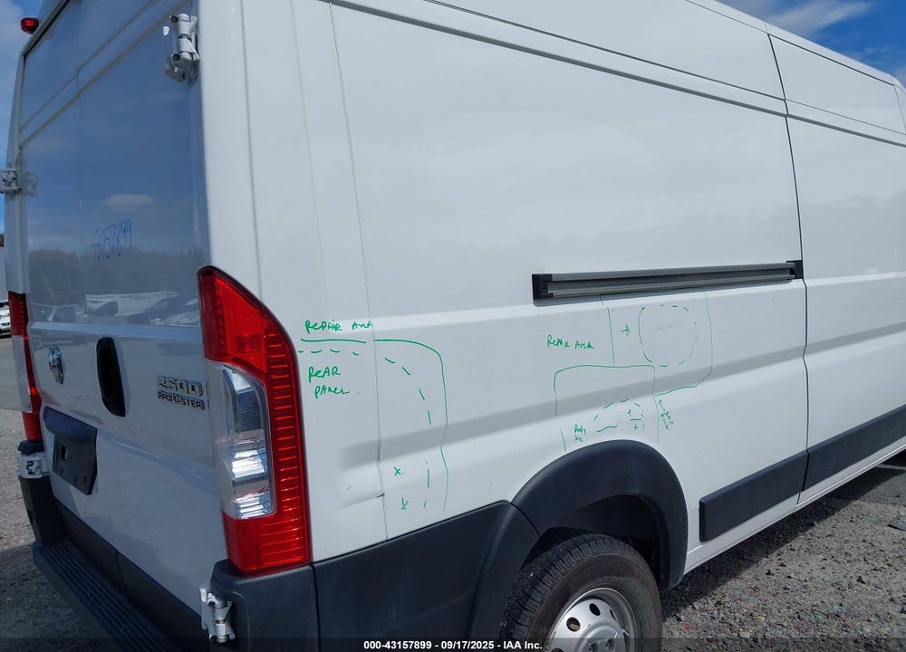 2023 RAM PROMASTER 2500 HIGH ROOF 159 WB VIN: 3C6LRVDG1PE563915