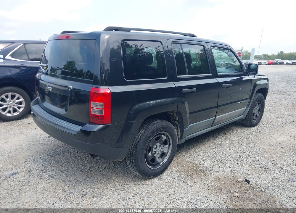 2011 JEEP PATRIOT VIN: 1J4NT1GA9BD160188