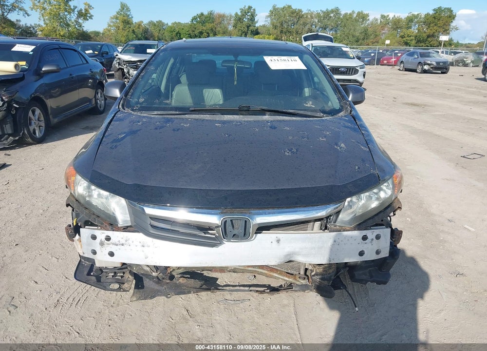 2012 HONDA CIVIC VIN: 19XFB2F9XCE020368