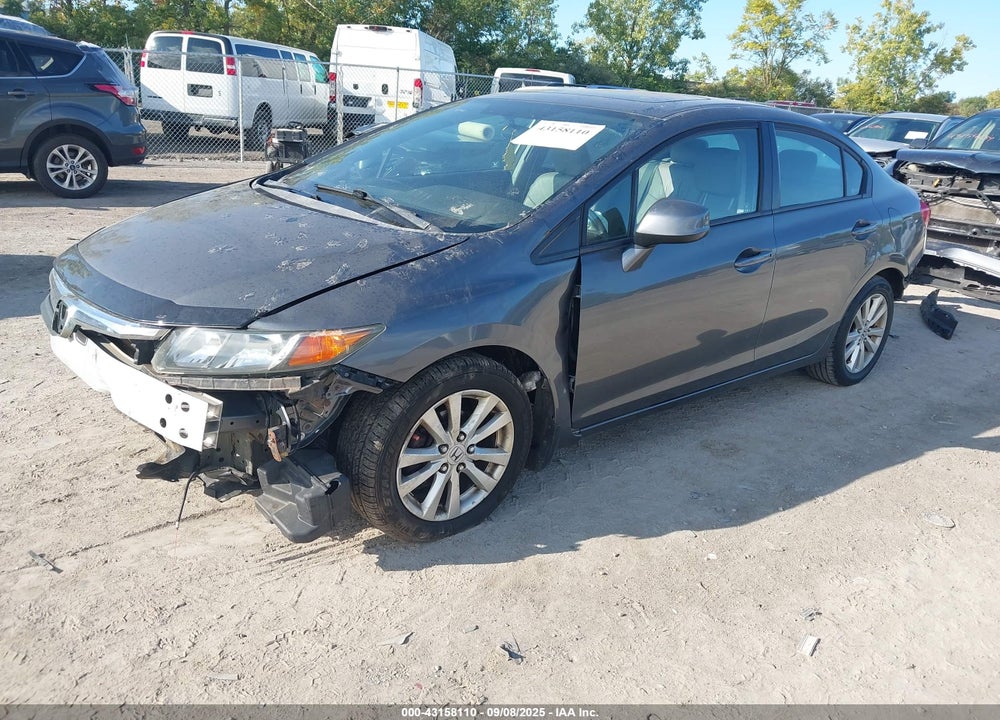 2012 HONDA CIVIC VIN: 19XFB2F9XCE020368