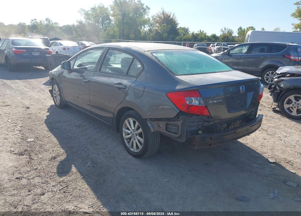 2012 HONDA CIVIC VIN: 19XFB2F9XCE020368