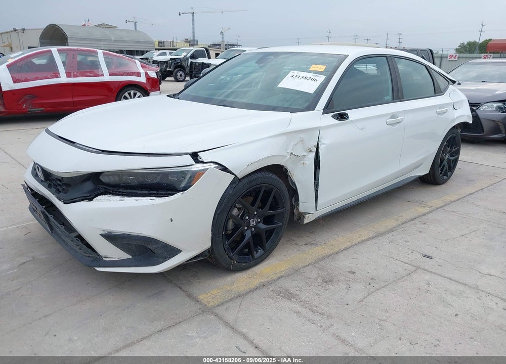 2022 HONDA CIVIC VIN: 19XFL2H87NE001751