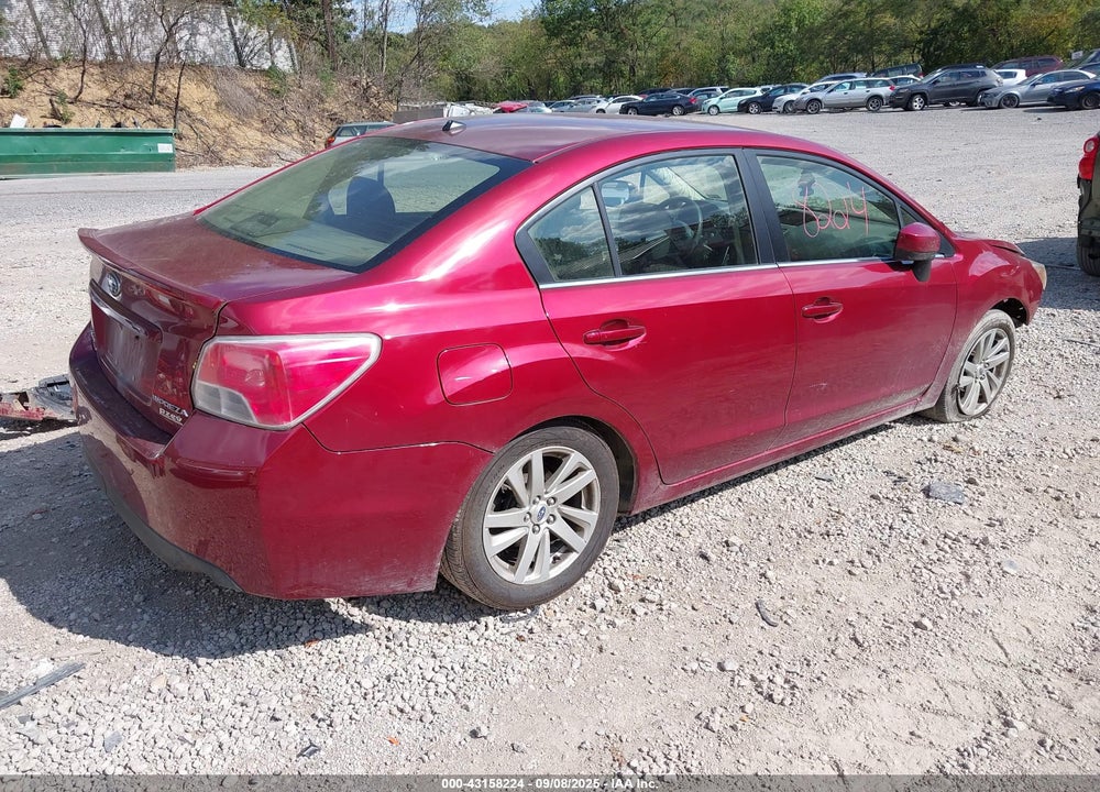 2016 SUBARU IMPREZA VIN: JF1GJAB64GH012852