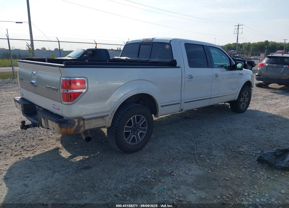 2013 FORD F-150 PLATINUM VIN: 1FTFW1ET4DFA52557