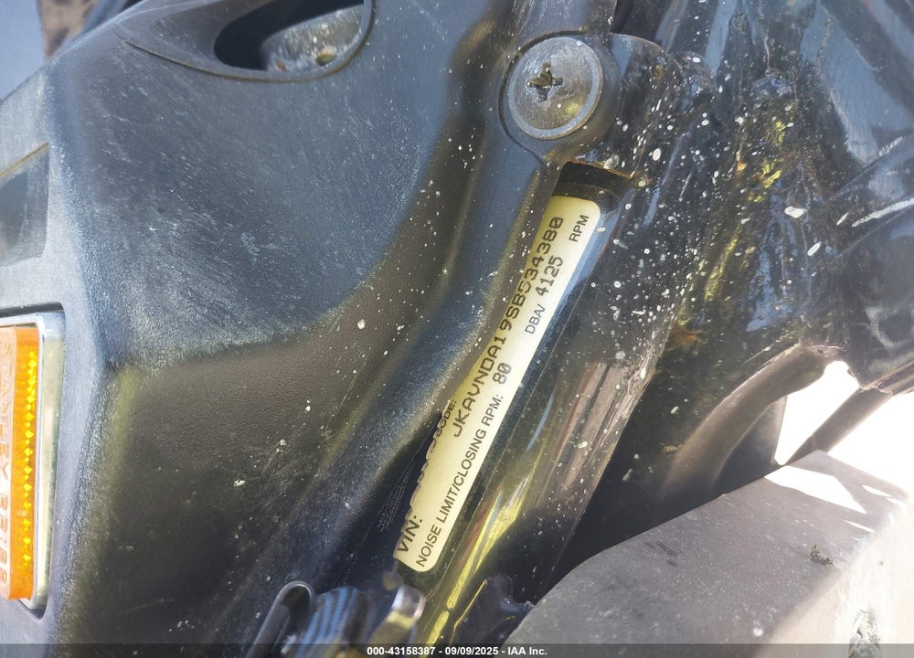 1995 KAWASAKI VN750 VIN: JKAVNDA19SB534380