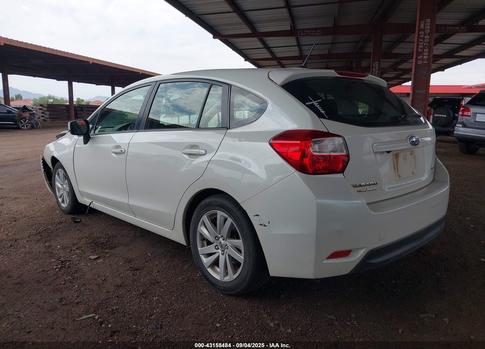 2015 SUBARU IMPREZA VIN: JF1GPAC6XFH300483