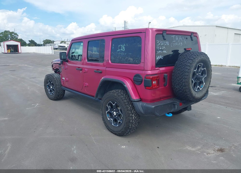 2022 JEEP WRANGLER 4XE UNLIMITED RUBICON 4X4 VIN: 1C4JJXR66NW124506