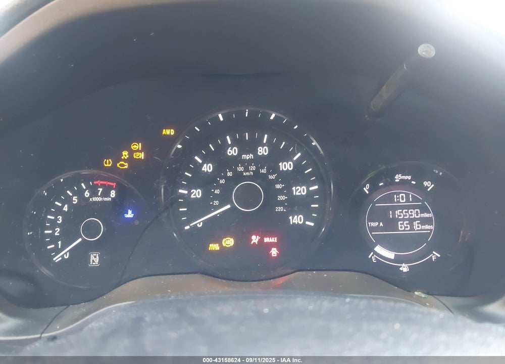 2018 HONDA HR-V EX VIN: 3CZRU6H51JM717580