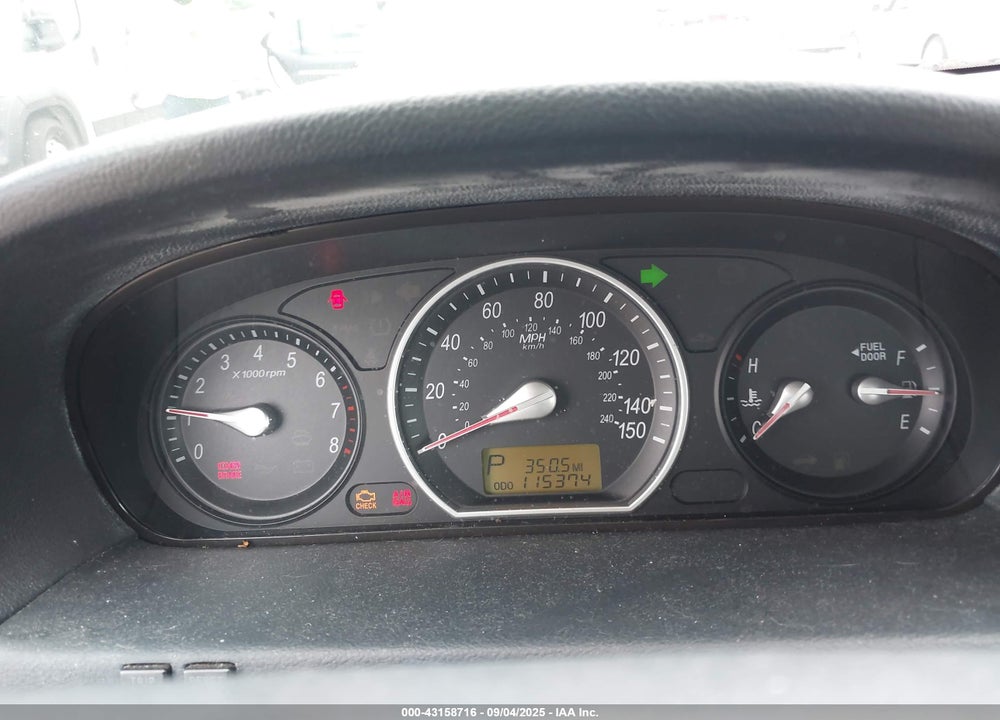2007 HYUNDAI SONATA VIN: 5NPET46CX7H228350