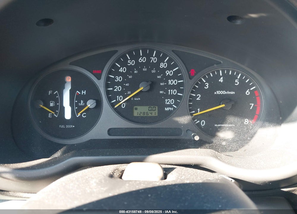 2002 SUBARU IMPREZA VIN: JF1GG65562H804802