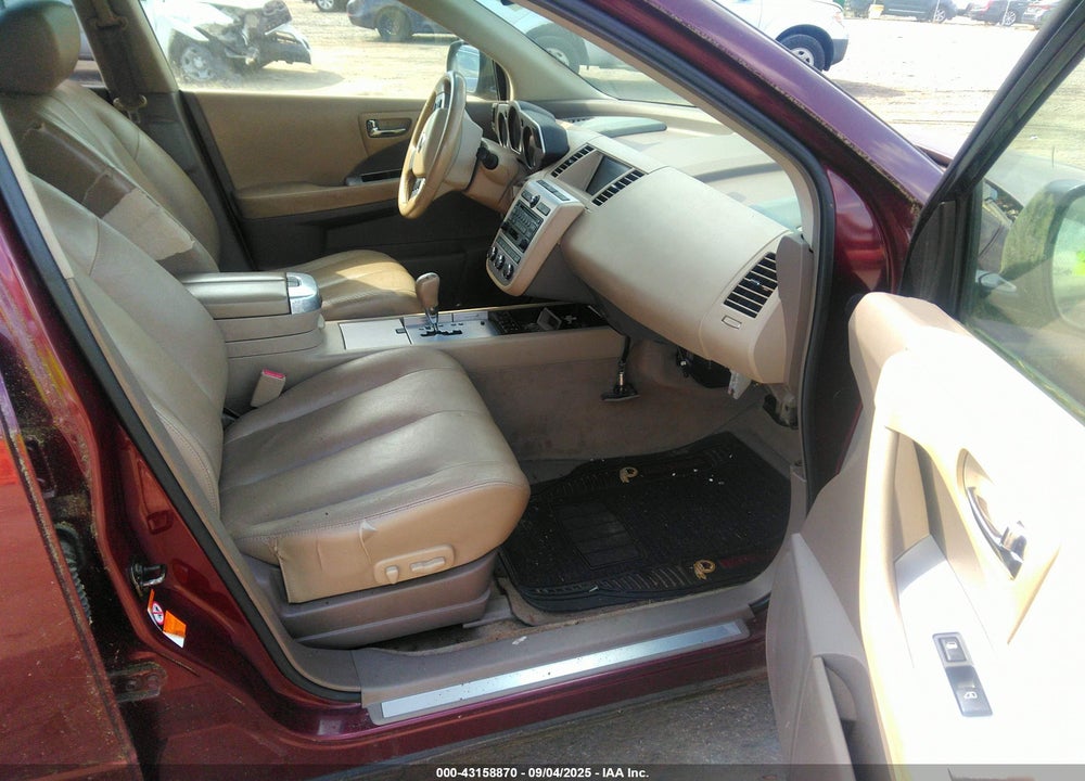 2006 NISSAN MURANO SL VIN: JN8AZ08W76W526686