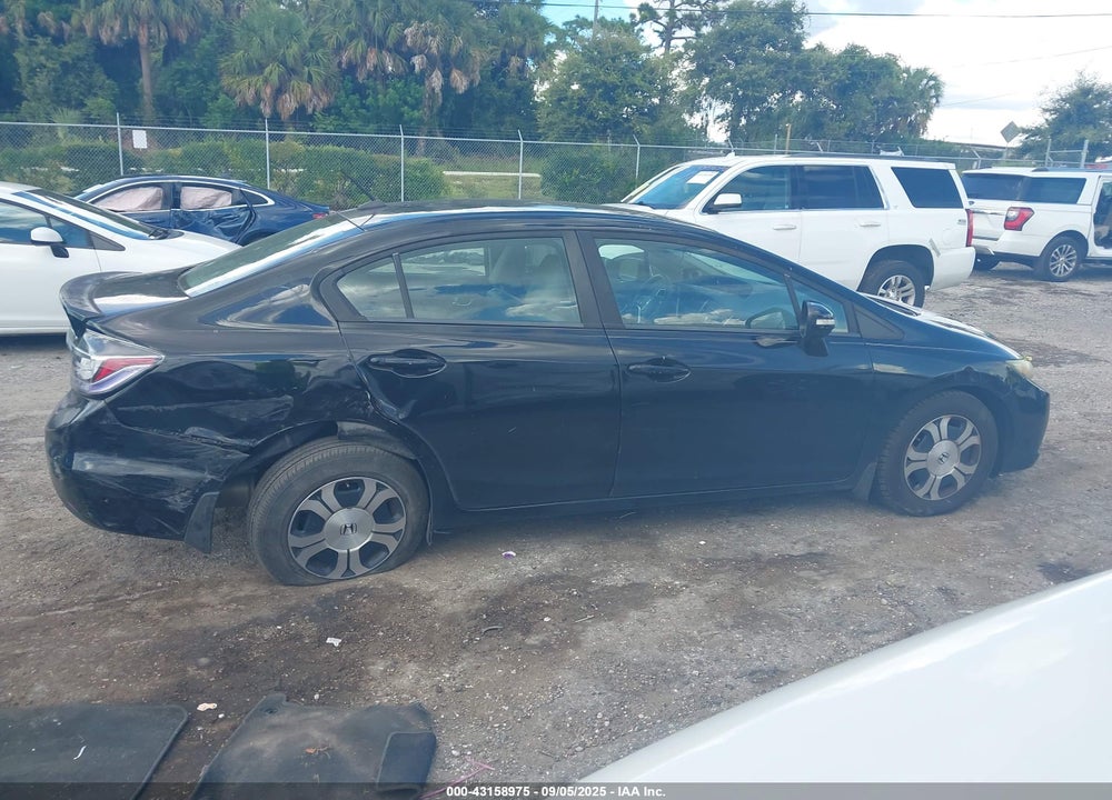 2013 HONDA CIVIC HYBRID VIN: 19XFB4F36DE000756